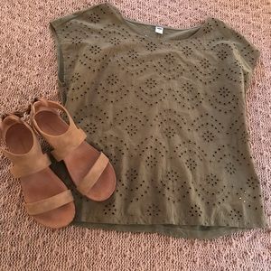 Old Navy Eyelet Doleman Top